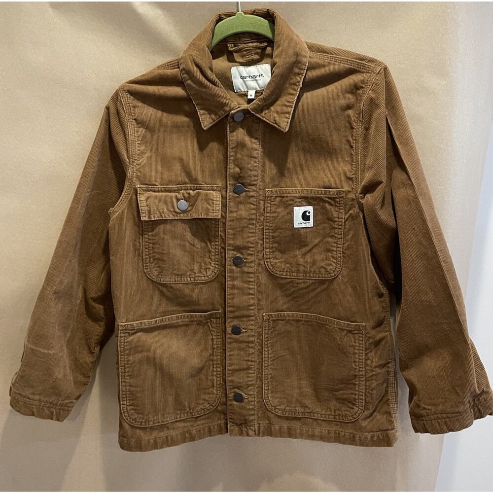 Carhartt WIP Womens Michigan Hamilton Chore Jacket Medium Brown Corduroy - Picture 11 of 15